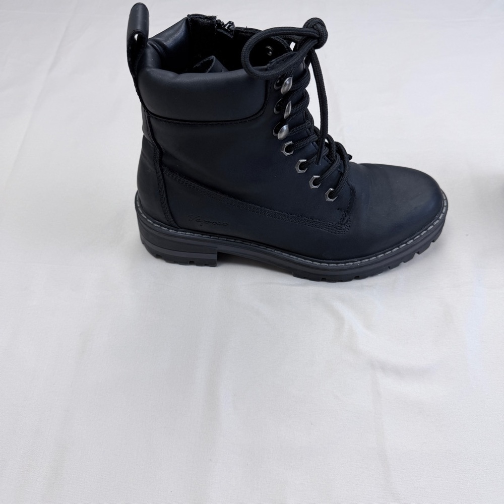 Women’s Black Lace-Up Boots - Picture 3 of 13